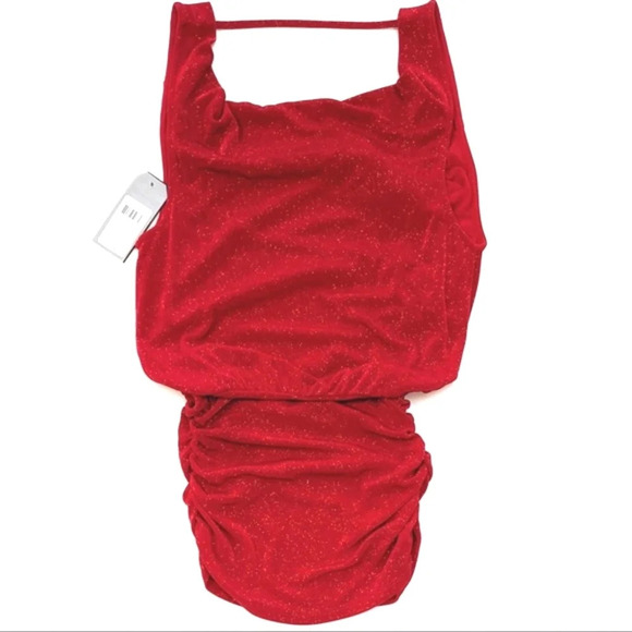 Guess Women Sleeveless Sparkly Party Tunic Tops - Picture 4 of 9